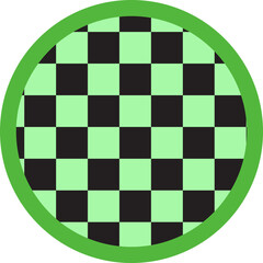 cute colorful round shape checkerboard, checkers, gingham decoration