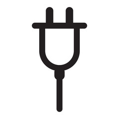 Plug Electric Cable Wire Icon Vector Illustration Design