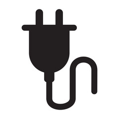 Plug Electric Cable Wire Icon Vector Illustration Design