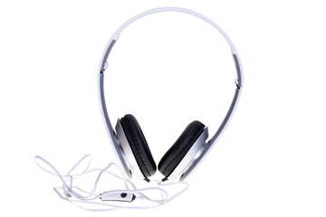 White headphones isolated