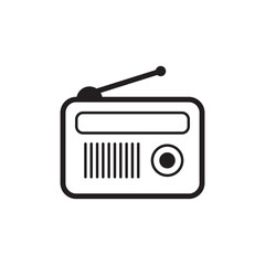 Radio Icon Vector Template Illustration Design