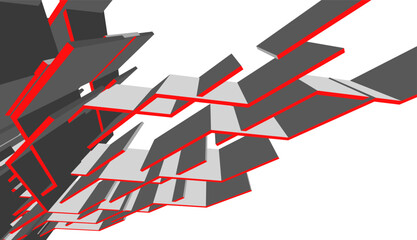 abstract design 3d vector illustration