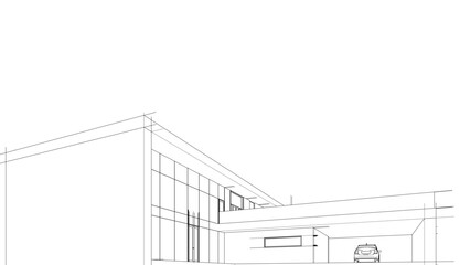 architecture vector 3d illustration