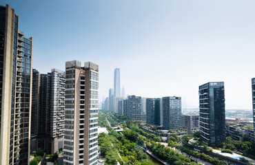 Obraz premium Modern office buildings in the city