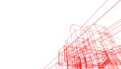 architecture vector 3d illustration