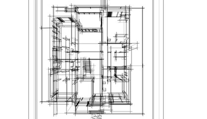 architecture vector 3d illustration