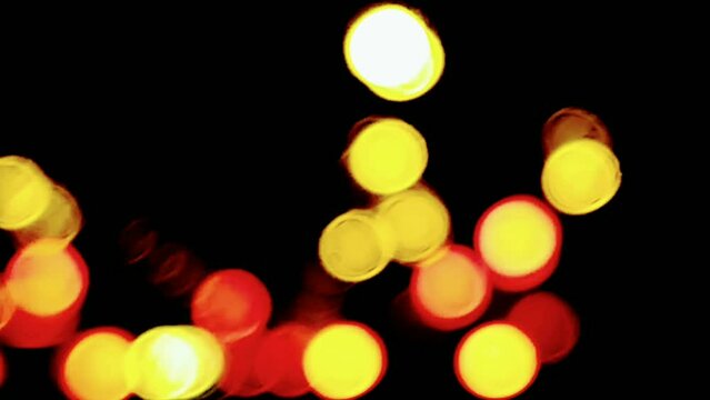 bokeh light background effects on a black background