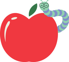 Book And Apple back To School