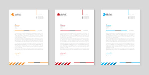 Professional creative letterhead template design