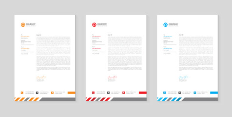 Professional creative letterhead template design