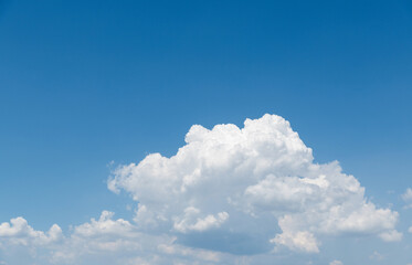 Naklejka na ściany i meble Beautiful blue sky withwhite clouds.