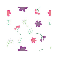 Seamless floral pattern background vector.
