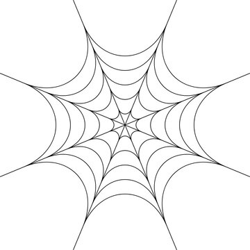Spider Web Isolate , Halloween Concept