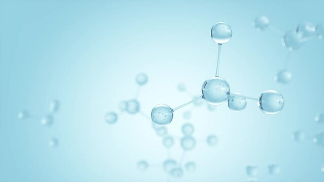 serum molecule 3d rendered