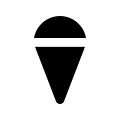 Ice Cone Vector Icon
