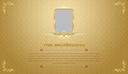 Template thai pattern background for greeting card, advertising, web site, flyers, posters design.