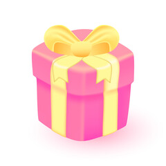 pink gift box.
