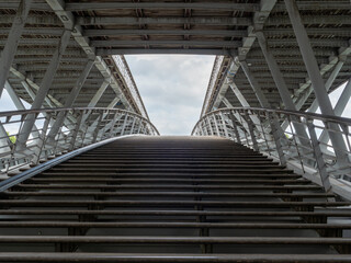 Debilly Footbridge over the Seine river
