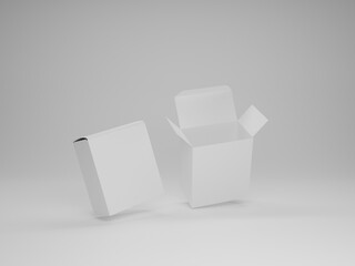 Open box packaging mockup