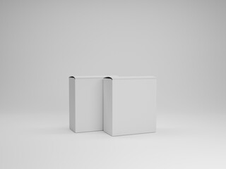 Open box packaging mockup