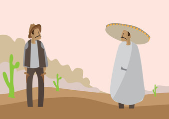 person in the desert