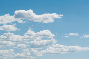 Beautiful blue sky with white clouds