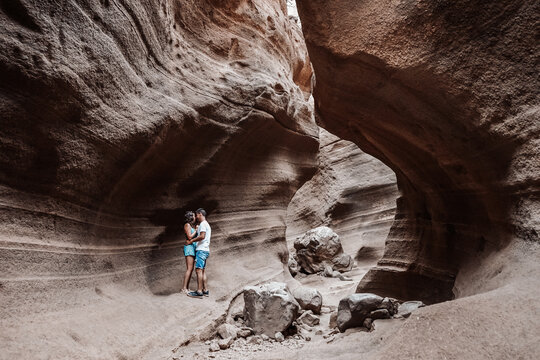 Young couple on their honeymoon