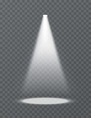 Vector collection of stage spotlight effects on transparent background - 535848421