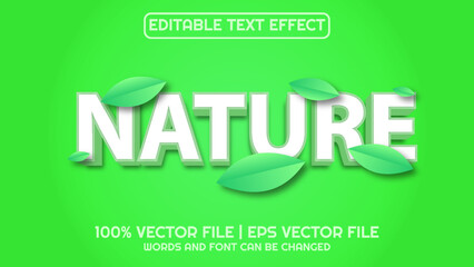 Editable text effect modern 3d and minimal font style