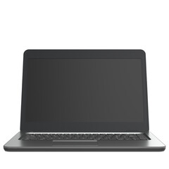 3d rendering illustration of a laptop notebook pc