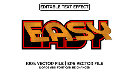 Fototapeta premium Editable text effect modern 3d and minimal font style