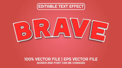 Editable text effect modern 3d and minimal font style