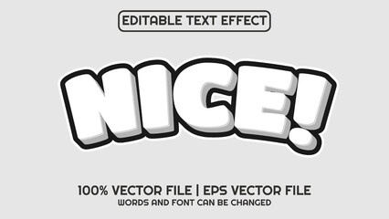 Editable text effect modern 3d and minimal font style