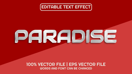 Editable text effect modern 3d and minimal font style