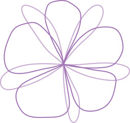 Line Flower Minimal Drawing Decoract