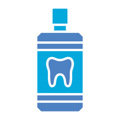 Mouthwash Glyph Two Color Icon