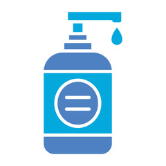 Hand Soap Glyph Two Color Icon