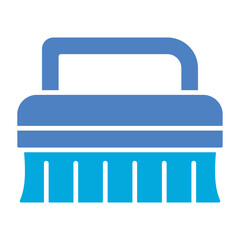 Cleaning Brush Glyph Two Color Icon