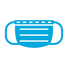 Medical Mask Glyph Two Color Icon