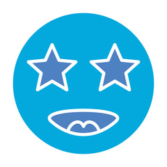 Star Glyph Two Color Icon