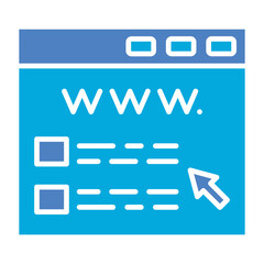 Domain Glyph Two Color Icon