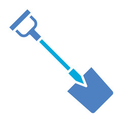 Shovel Glyph Two Color Icon