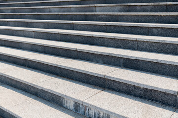 Obraz premium Close up of empty granite staircase