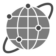 Internet Greyscale Glyph Icon