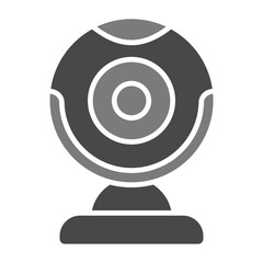Webcam Greyscale Glyph Icon