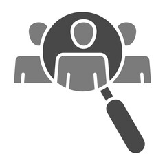 Hiring Greyscale Glyph Icon