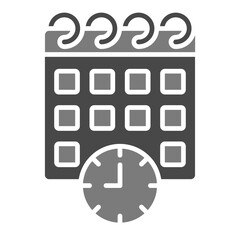 Appointment Greyscale Glyph Icon