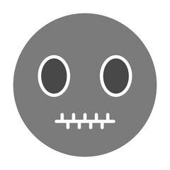 Silent Greyscale Glyph Icon