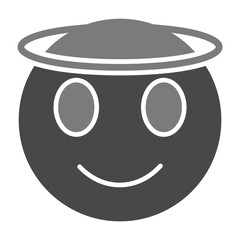 Innocent Greyscale Glyph Icon