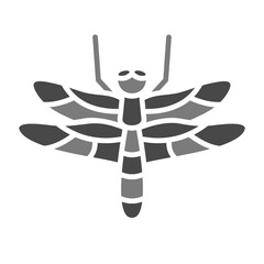 Dragonfly Greyscale Glyph Icon © Maan Icons